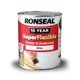 Ronseal Super Flexible Wood Primer & Undercoat White - 750ml